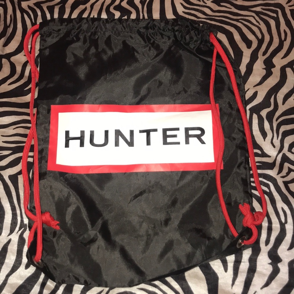 Hunter Logo Drawstring Bag